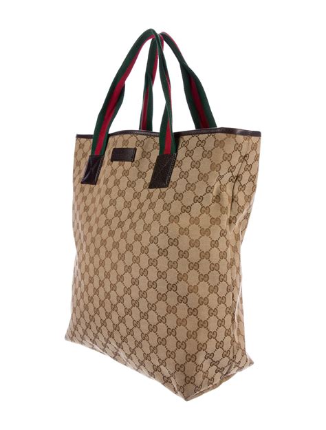 canvas tote gucci